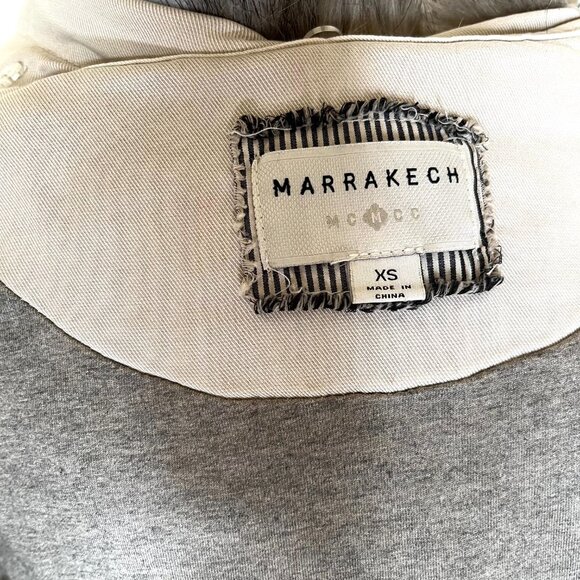 Marrakech Beige Faux Fur Lined Hood Jacket Size XS Brown Utility Cargo Packable - Picture 15 of 16